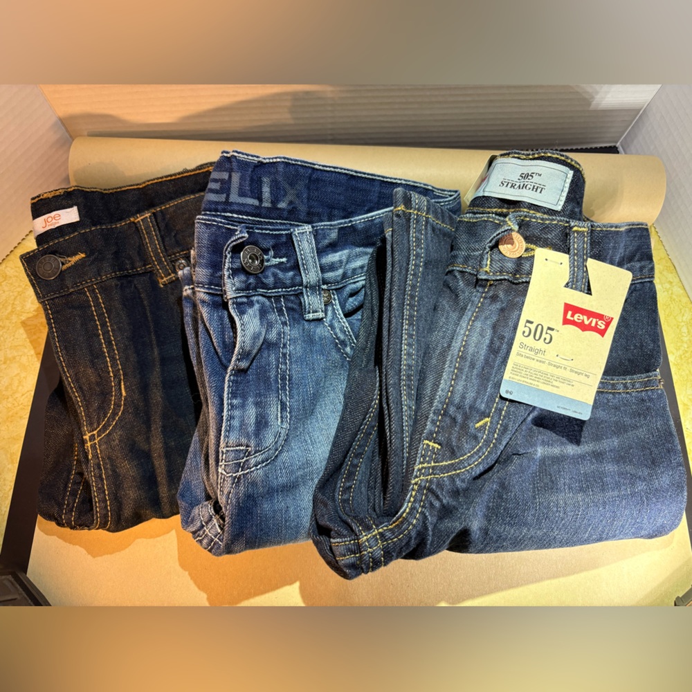 LOT - 3 Pairs Boys size 10 Jeans - Levi’s NWT, Helix and Joe Fresh